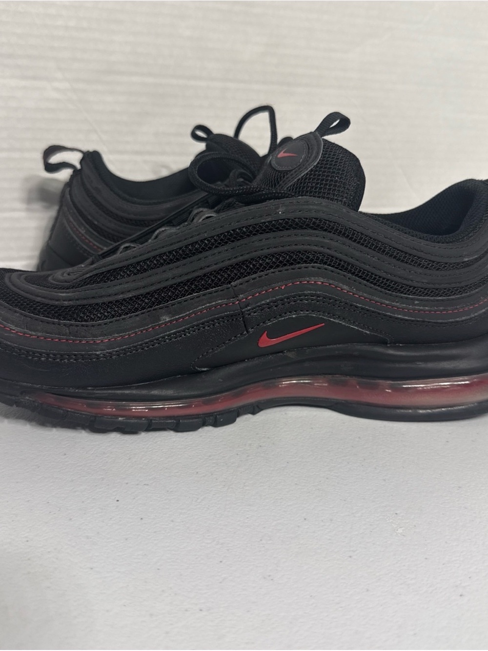 Nike Air Max 97 Sneakers - Black with Red Accents